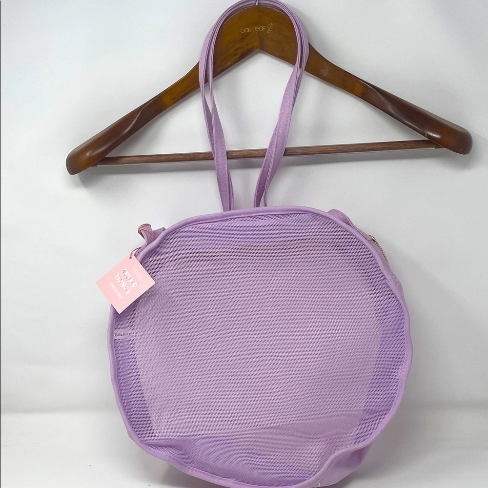 Ban.Do Lavender Mesh Circle Tote Bag Brand New W/Tags